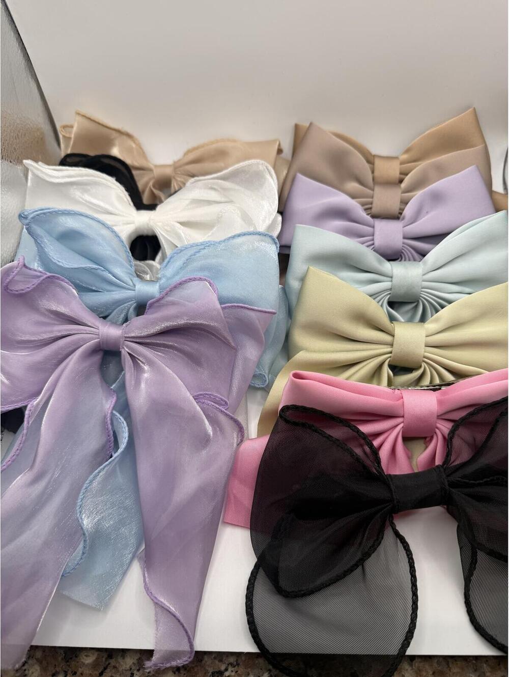 Set of Assorted Hair Bows with Clip